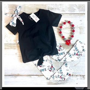 Doodle love pant set.